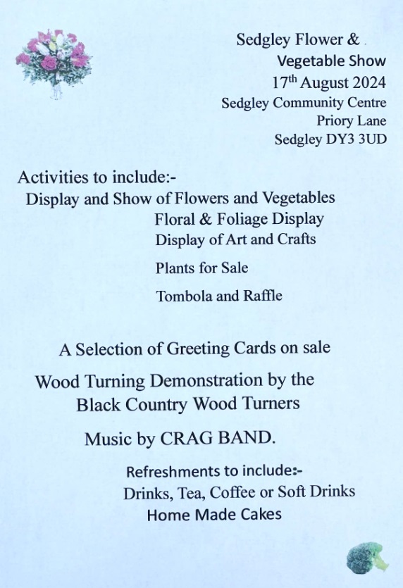 Sedgley Community Centre - Sedgley Flower and Vegetable Show